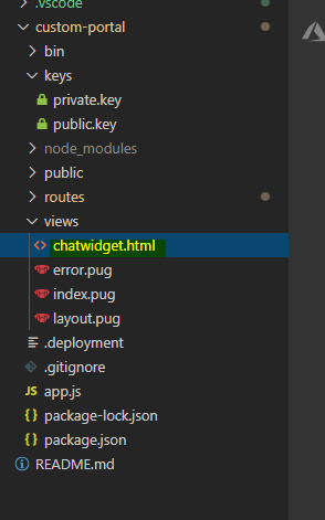 Chat Widget html
